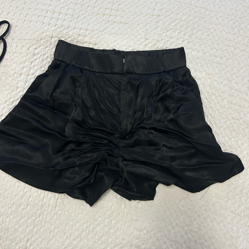 Zara silk shorts